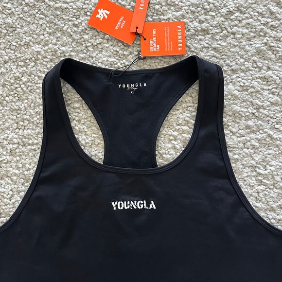 Men's YoungLA ,  #302 SuperVillain Stringer, XL, NWT, Black - Picture 3 of 6